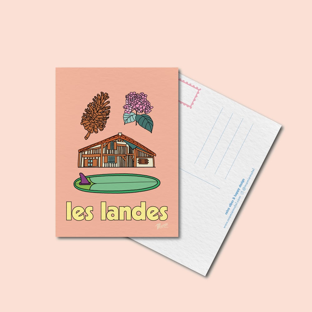 Image of Carte postale • Les landes souvenir • 