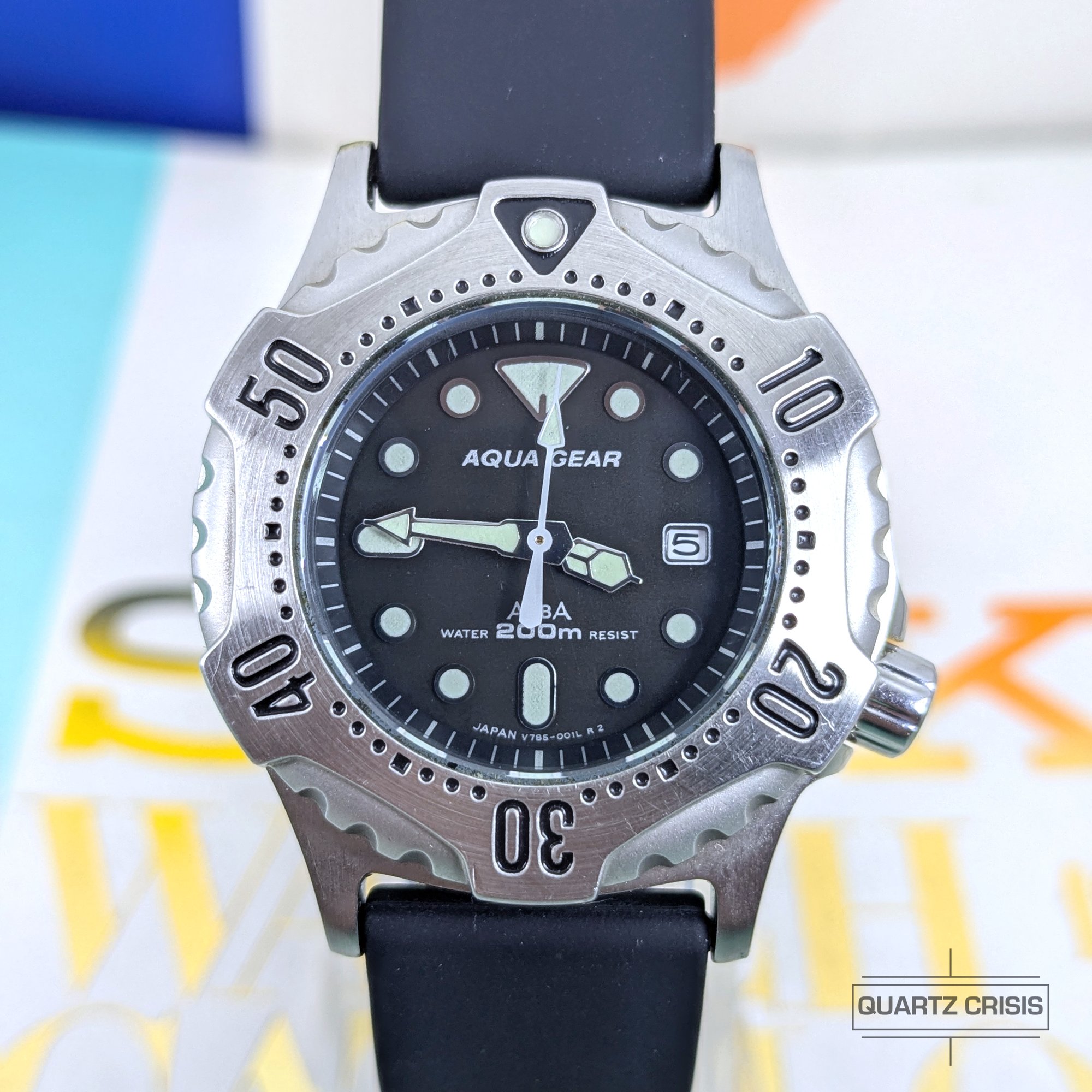 1991 Alba/Seiko Aqua Gear Quartz Mini Diver (V785-0010) Quartz