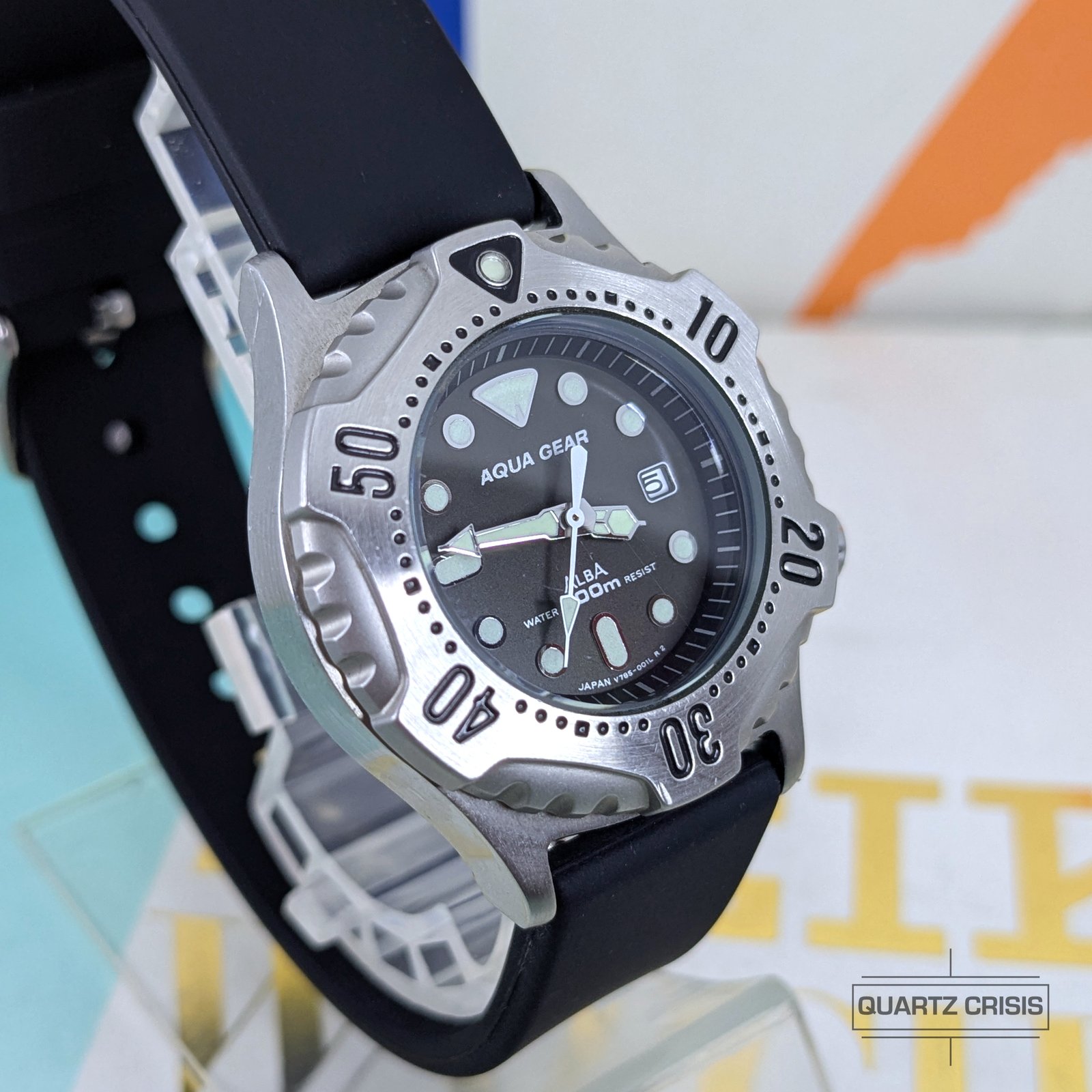 1991 Alba/Seiko Aqua Gear Quartz Mini Diver (V785-0010