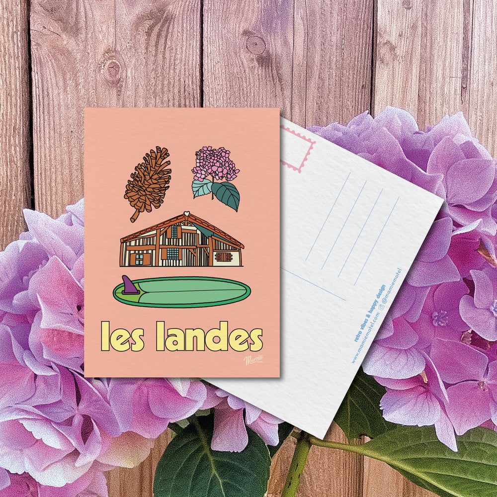 Image of Carte postale • Les landes souvenir • 