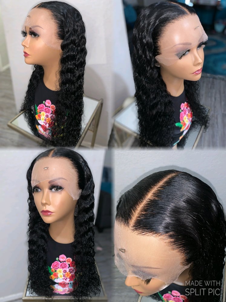 Image of 24 Inch HD Deep Wave Lace Frontal Wig 