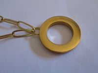 Image 5 of Kate Middleton Princess of Wales Inspired Replikate Crystal Studded Disc Necklace