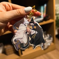 Image 2 of Qifrey and Olruggio Glitter Epoxy Keychain | Witch Hat Atelier