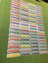 Image 1 of GameCube Controller Logo Text Waterslide Decals 