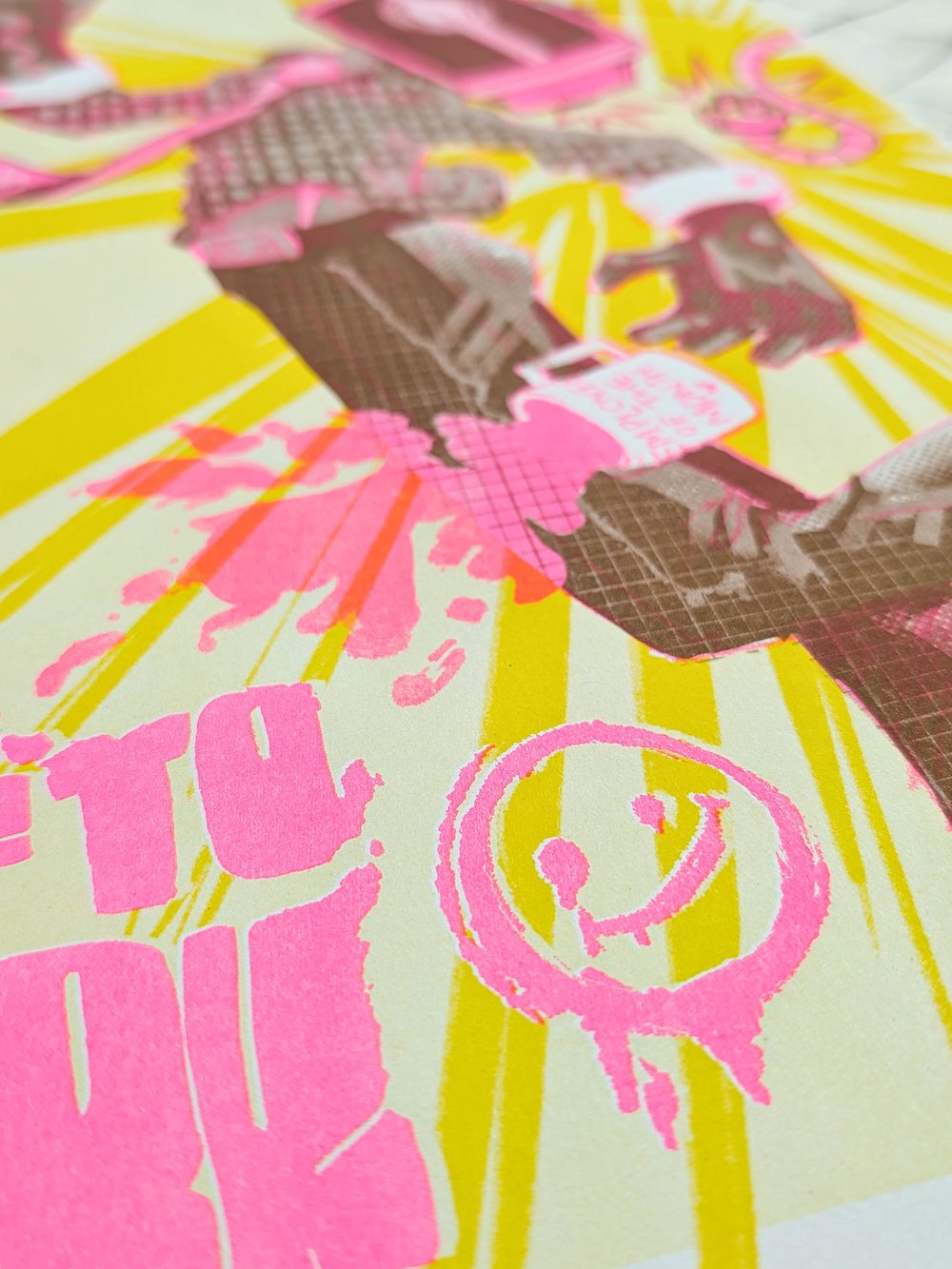 Image of Off to Work – A3 RISO print