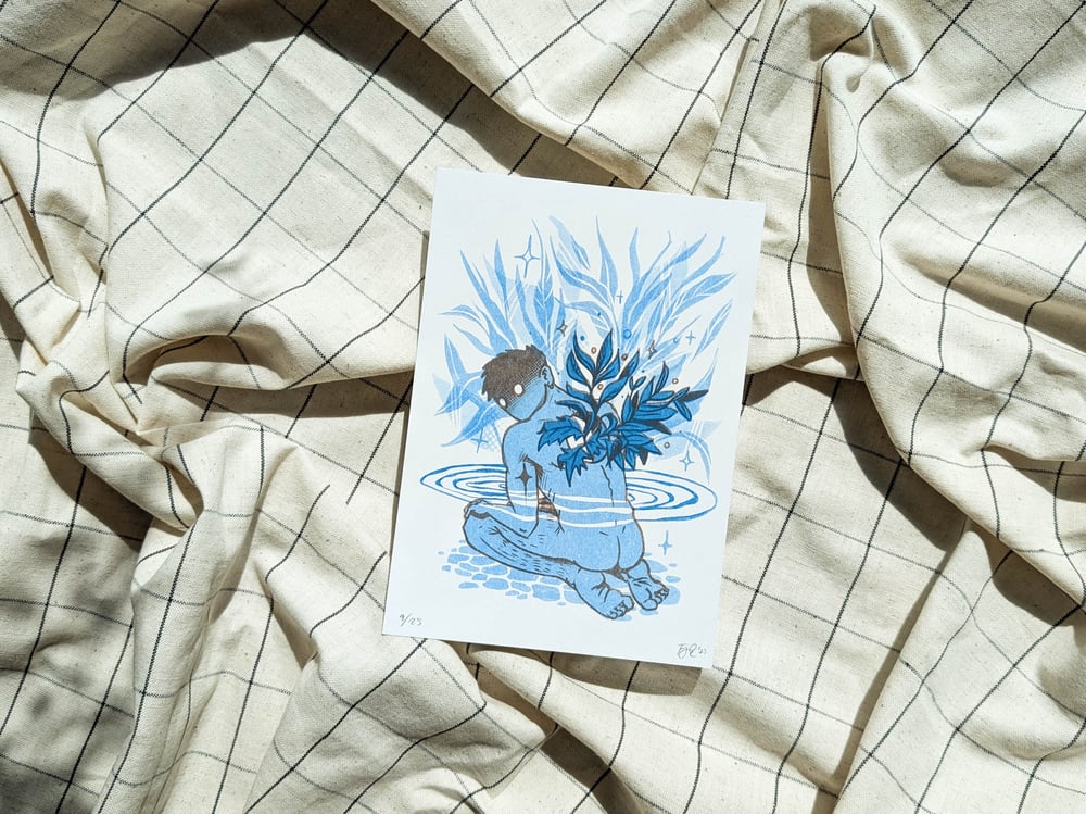 Image of Behind You – A5 RISO print