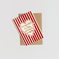 Congrats To The Perfect Couple Card