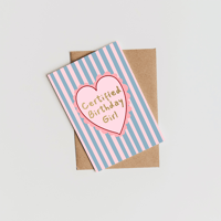 Certified Birthday Girl Card