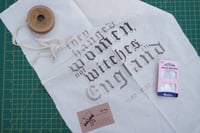 Image 3 of They Hanged Women Not Witches in England — A5 or A3 Sewing Sampler