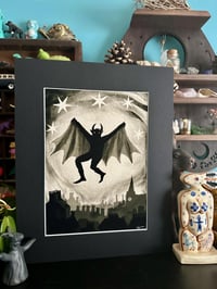 Image 1 of Spring-Heeled Jack, folklore folk horror giclee print