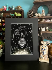 Image 1 of Witch Bottle, folkhorror folklore giclee print