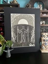Image 1 of Long Man of Wilmington, folklore giclee print