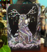 Image 1 of The Cosmic Owl - blank greeting card