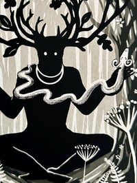 Image 2 of Cernunnos folklore giclee print