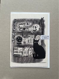 Image 2 of Screaming Skull - folklore blank greeting card