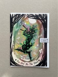 Image 2 of Pan Greeting Card - You Give Me The Horn - Valentines