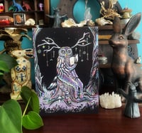 Image 4 of The Cosmic Owl - blank greeting card