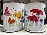 Image 1 of Magic Mushroom mugs / mug and coaster set
