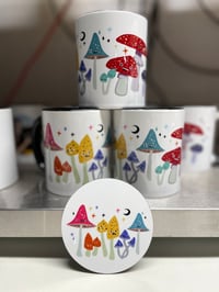 Image 2 of Magic Mushroom mugs / mug and coaster set
