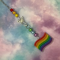 Image 2 of Pride Flag Diamond Art Sun Catcher Hanging Home Decor