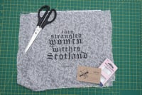 Image 2 of They Strangled Women Not Witches in Scotland — A5 Sewing Sampler and Large finished piece