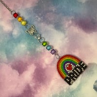 Image 1 of Pride Rainbow Diamond Art Sun Catcher Hanging Home Decor