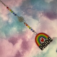 Image 2 of Pride Rainbow Diamond Art Sun Catcher Hanging Home Decor