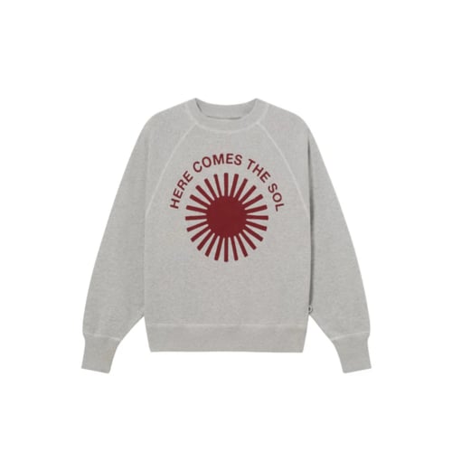 Image of 1-Sudadera retro sol rojo