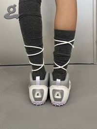 Image 9 of White Bow Basketball Shoes