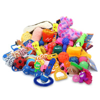 Image 1 of Dog Toys Assorted Play Bundle Puppy Pet Ropes Chew Squeaky Fetch Balls Training