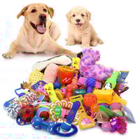 Image 2 of Dog Toys Assorted Play Bundle Puppy Pet Ropes Chew Squeaky Fetch Balls Training