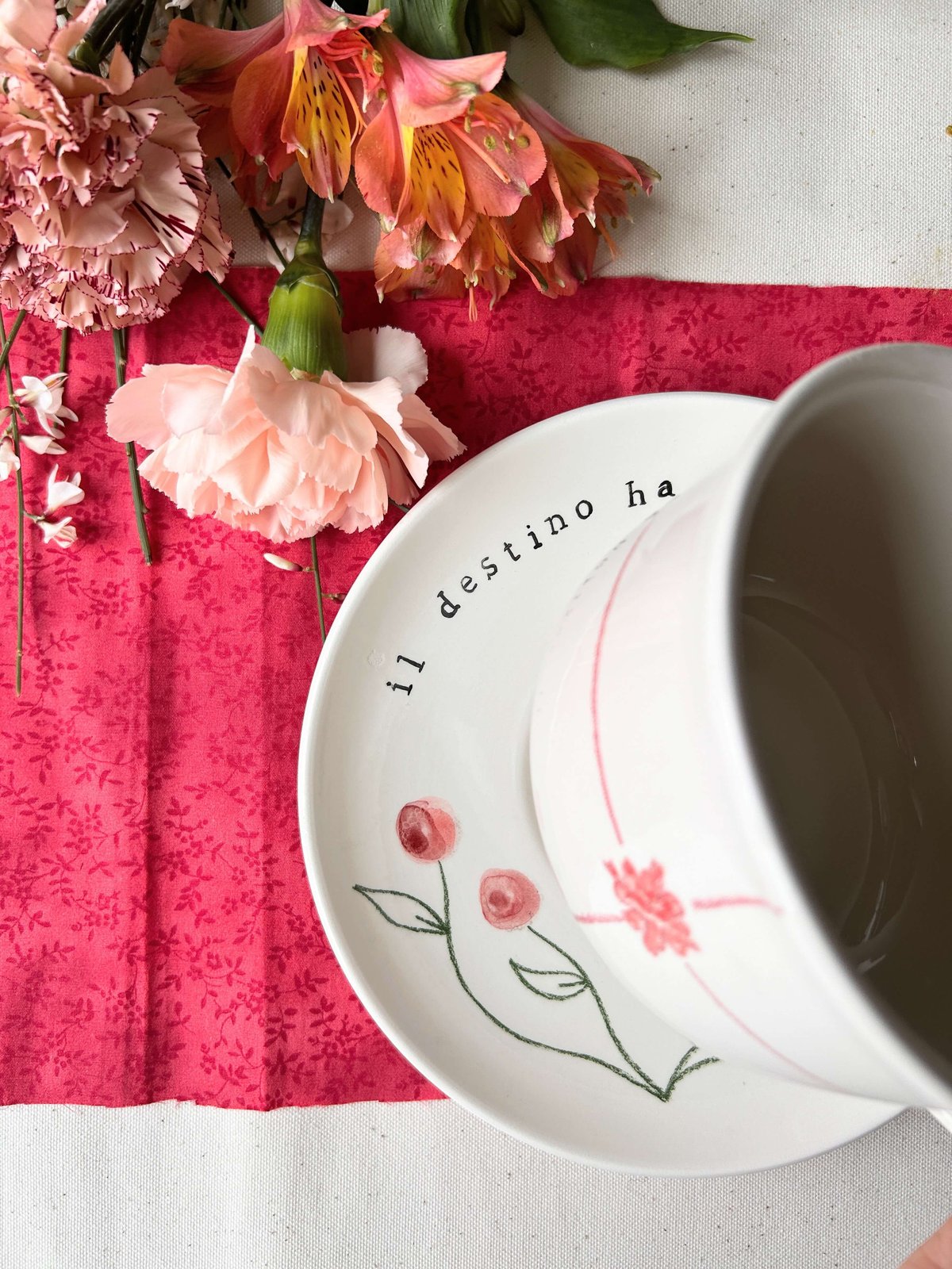 TAZZA CAFFELATTE + PIATTO - IL DESTINO HA UN REGALO PER TE