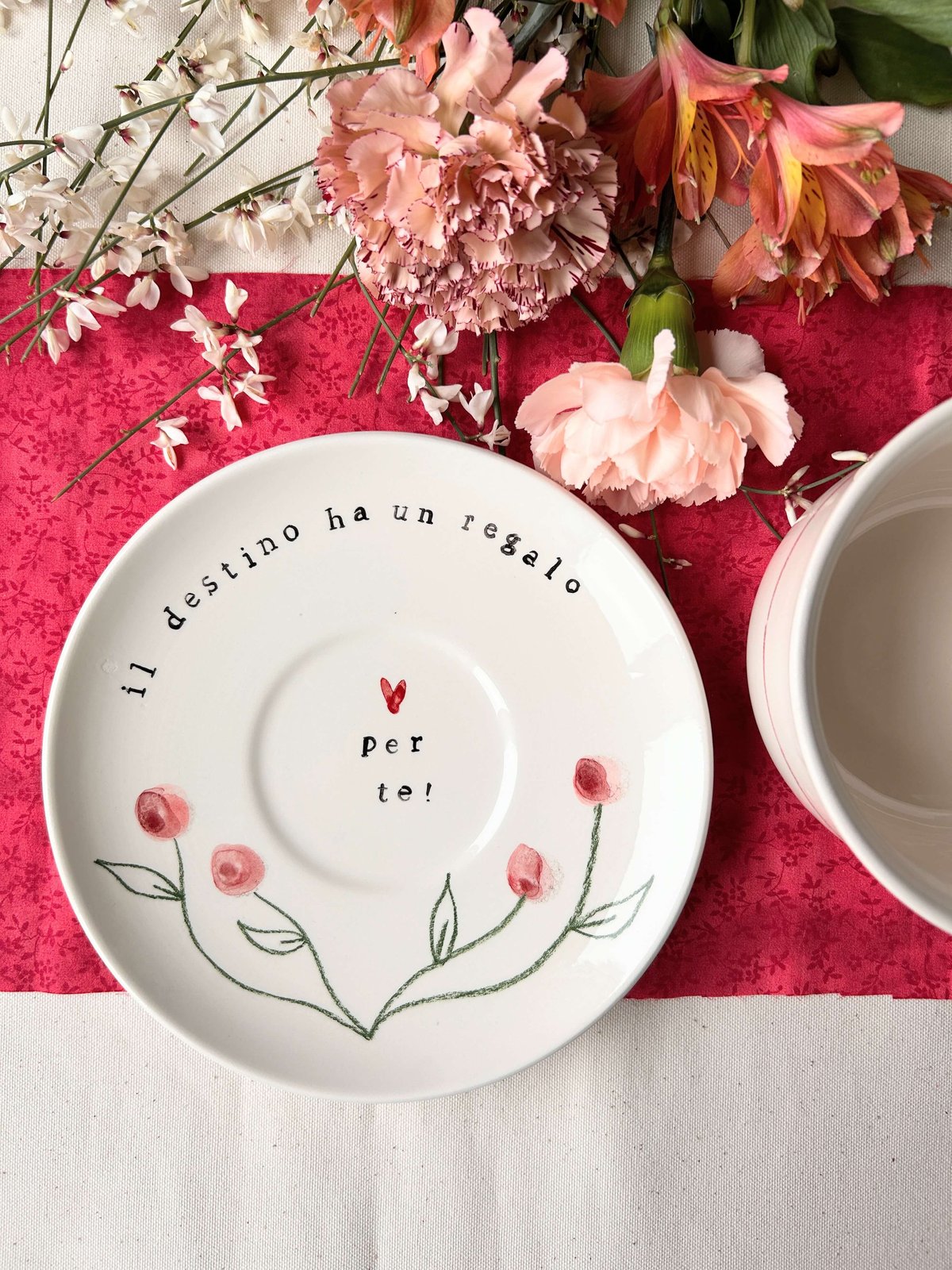 TAZZA CAFFELATTE + PIATTO - IL DESTINO HA UN REGALO PER TE