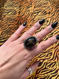 Image 1 of Sterlingsilber Ring mit dunklem Skorpion