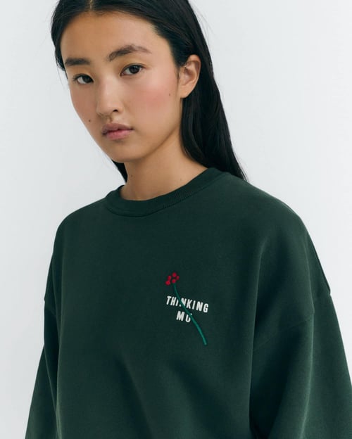 Image of 1-Sudadera Flower Bottle Green Jodie Sweatshirt