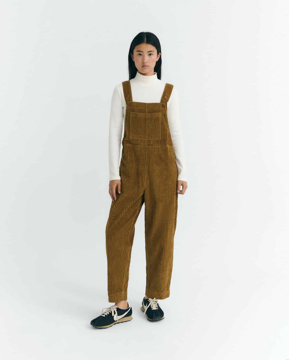Image of 3-Mono Light Oak Corduroy Luz Jumpsuit