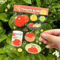 Tomato Blobs Sticker Sheet 🍅