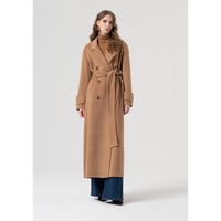 Image 3 of ABRIGO LARGO CAMEL