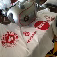 Image 1 of Short sleeve red or black bike work shirts. Ringer tees too just let me know