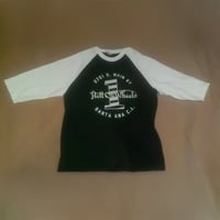 Image 1 of Black body and White sleeve or white body black sleeve Raglans