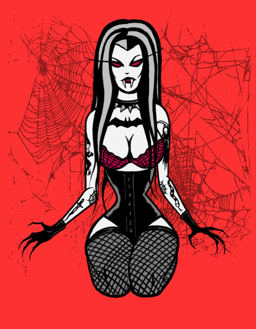 Image of NEW! Red Demitia ! - signed print 