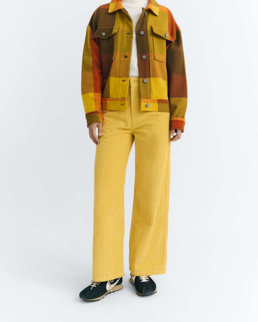 Image of 2-Pantalón pana amarillo Butter Corduroy Karina Pants