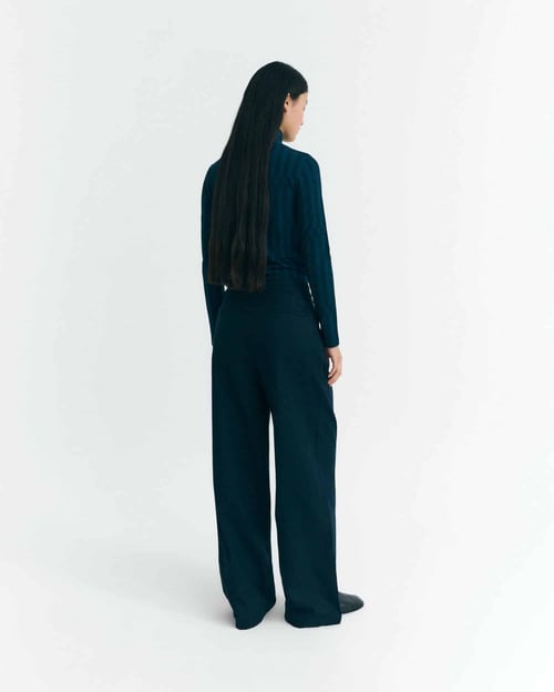 Image of 2-Pantalón Dark Navy Pat Pants