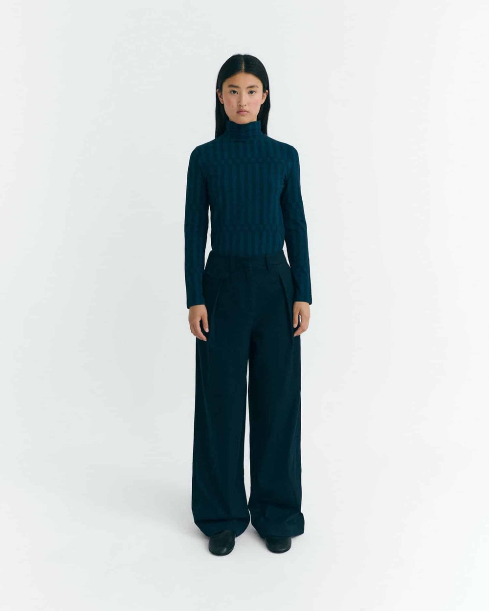 Image of 2-Pantalón Dark Navy Pat Pants