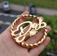 Image 3 of Character Nameplate  earring 