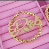 Image 2 of Character Nameplate  earring 