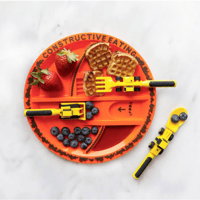 Image 4 of Constructive Eating Construction Zone 3 pc Cutlery Set
