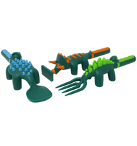 Image 2 of Constructive Eating Dino Land 3 pc Cutlery Set