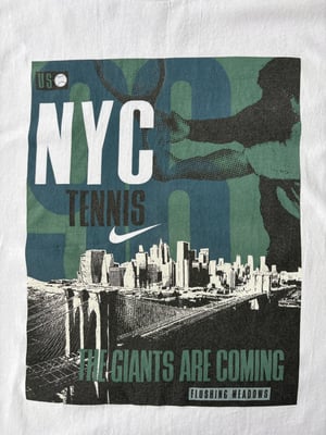 Image of Nike Tennis for 1996 US Open 'The Giants Are Coming' T-Shirt