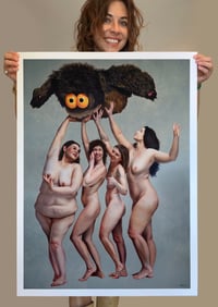 Image 2 of "Four Women vs. Monster" Limited-Edition Print